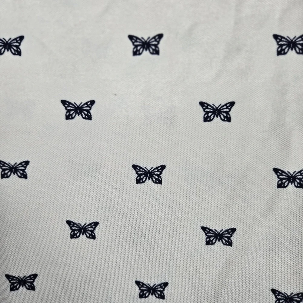 Polo‎ Ralph Lauren Mens Shirt Large Custom Slim Fit Butterfly All Over Print